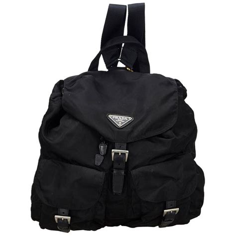 prada cloth backpack|Prada nylon backpack large.